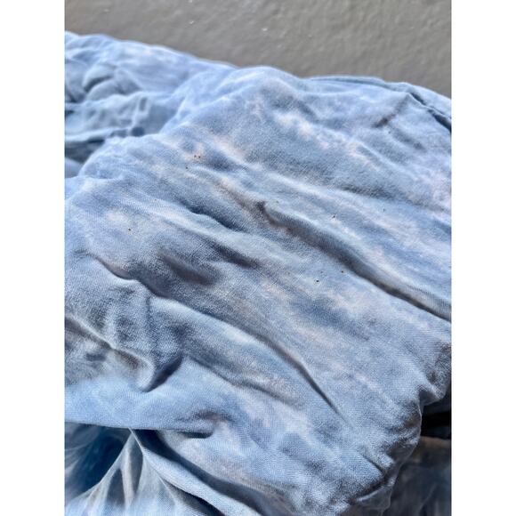 Storia Blue Ombré Crinkle Maxi Dress Medium Festival Beach Mermaid Vibes - Picture 7 of 7